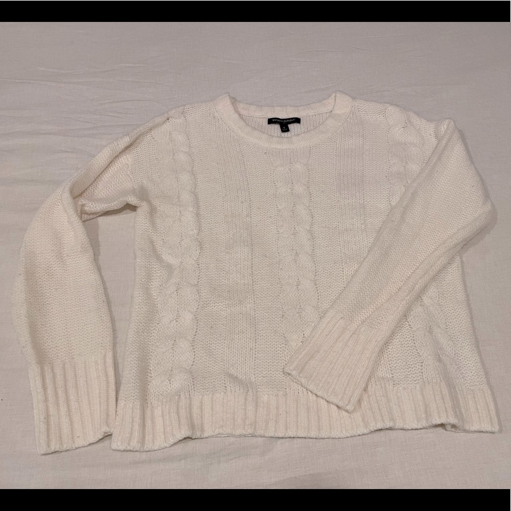 White Banana Republic Sweater Size Small